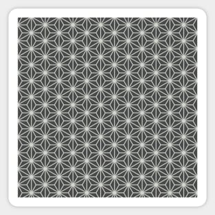 Japanese Asanoha Abstract Beige Pattern Sticker